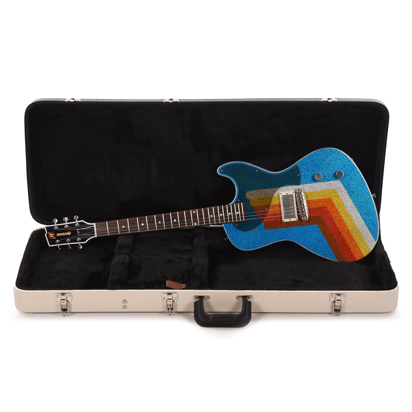 Rock n Roll Relics Revenge Jr Van Series "Winter" Blue Sparkle w/Humbucker Electric Guitars / Solid Body