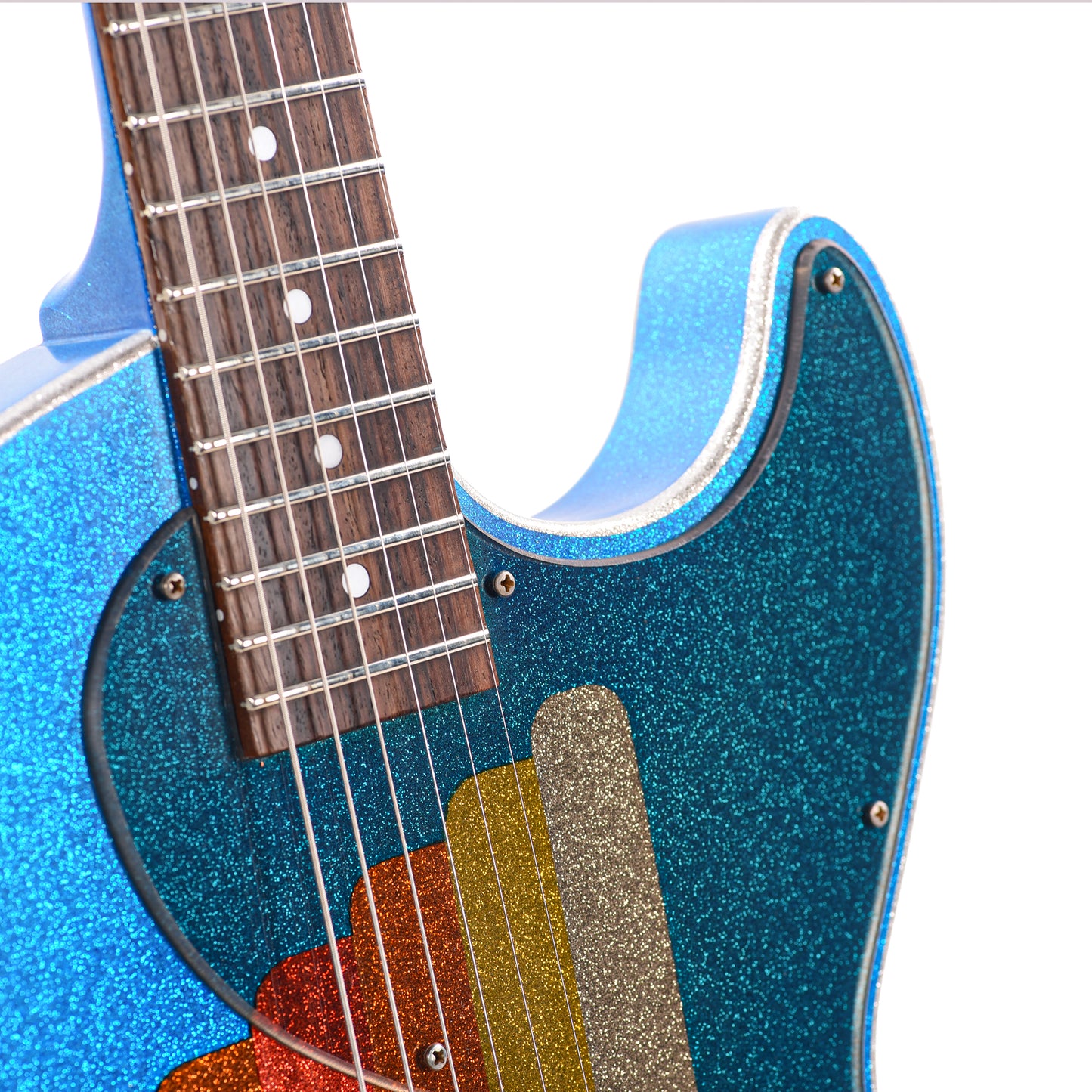 Rock n Roll Relics Revenge Jr Van Series "Winter" Blue Sparkle w/Humbucker Electric Guitars / Solid Body