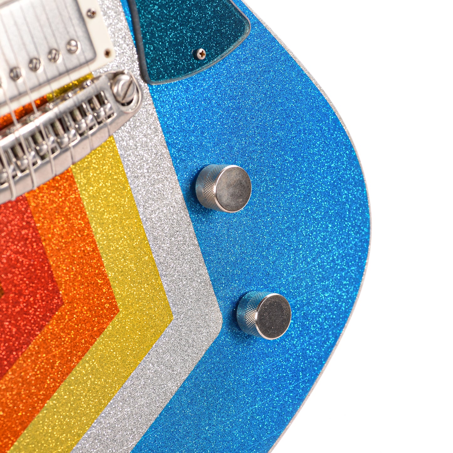 Rock n Roll Relics Revenge Jr Van Series "Winter" Blue Sparkle w/Humbucker Electric Guitars / Solid Body