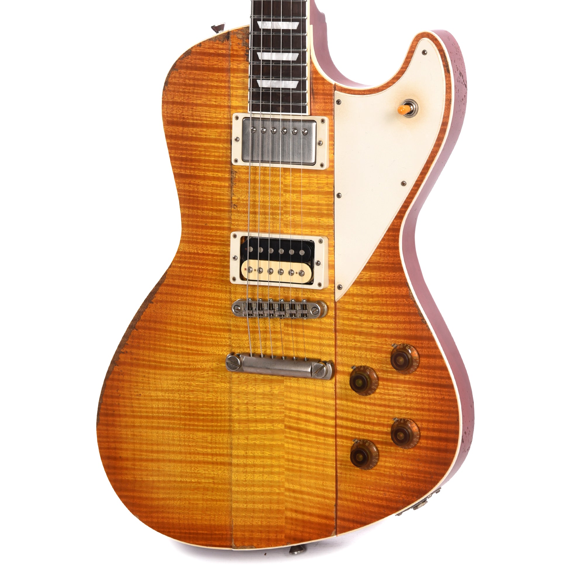 Rock n Roll Relics Revenge Old Growth Flame Maple Top Dirty Lemon w/Old Growth Brazilian Rosewood Fingerboard Electric Guitars / Solid Body