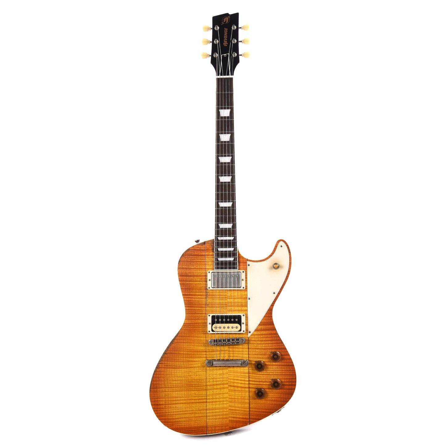 Rock n Roll Relics Revenge Old Growth Flame Maple Top Dirty Lemon w/Old Growth Brazilian Rosewood Fingerboard Electric Guitars / Solid Body