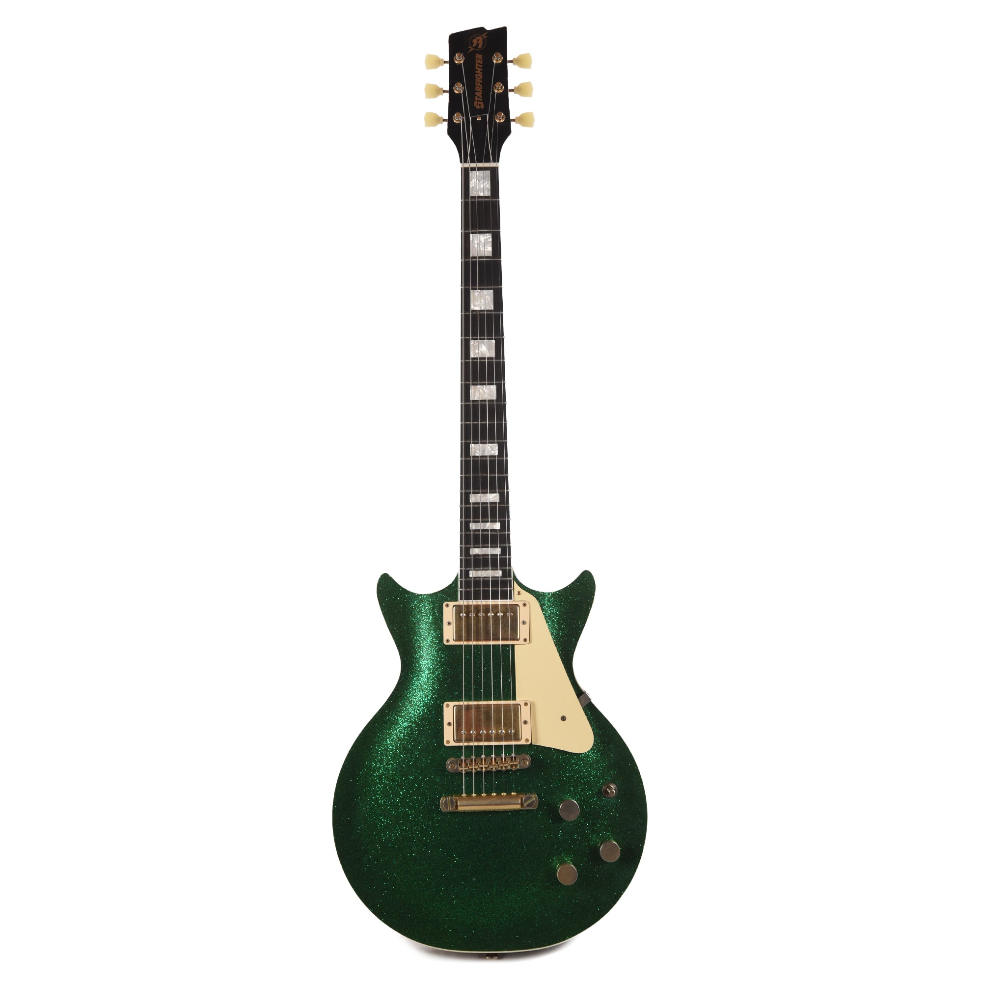 Rock n Roll Relics Starfighter Green Machine Sparkle Flake w/Humbuckers Electric Guitars / Solid Body
