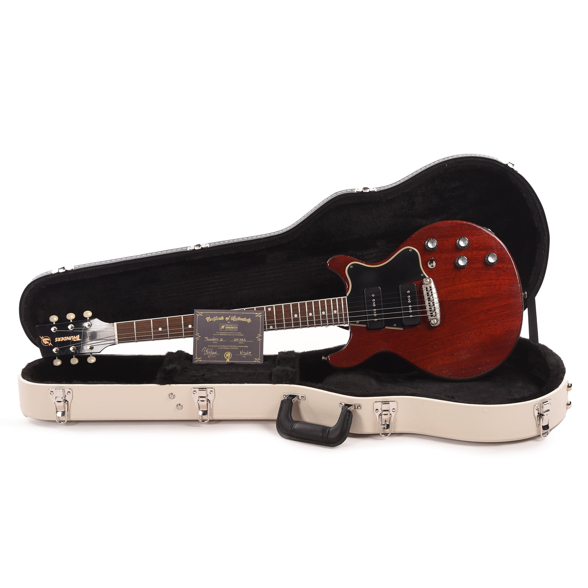 Rock n Roll Relics Thunders 2 Cherry w/P90s Electric Guitars / Solid Body