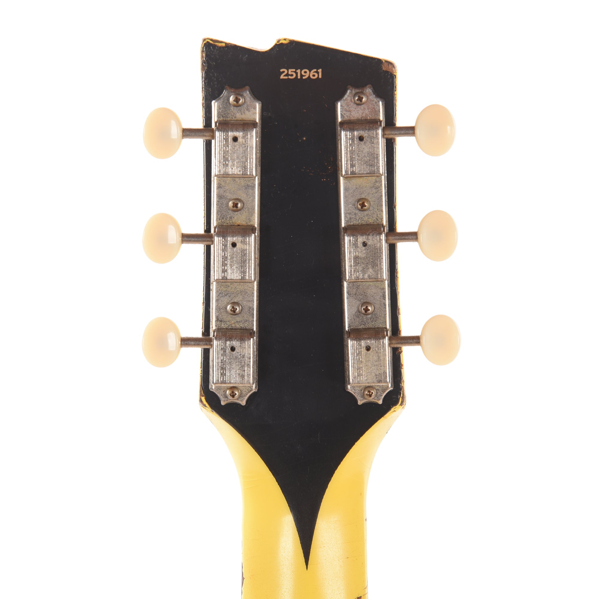 Rock 'N Roll Relics Thunders I Aged Graffiti Yellow w/Dogear Black P90 Electric Guitars / Solid Body
