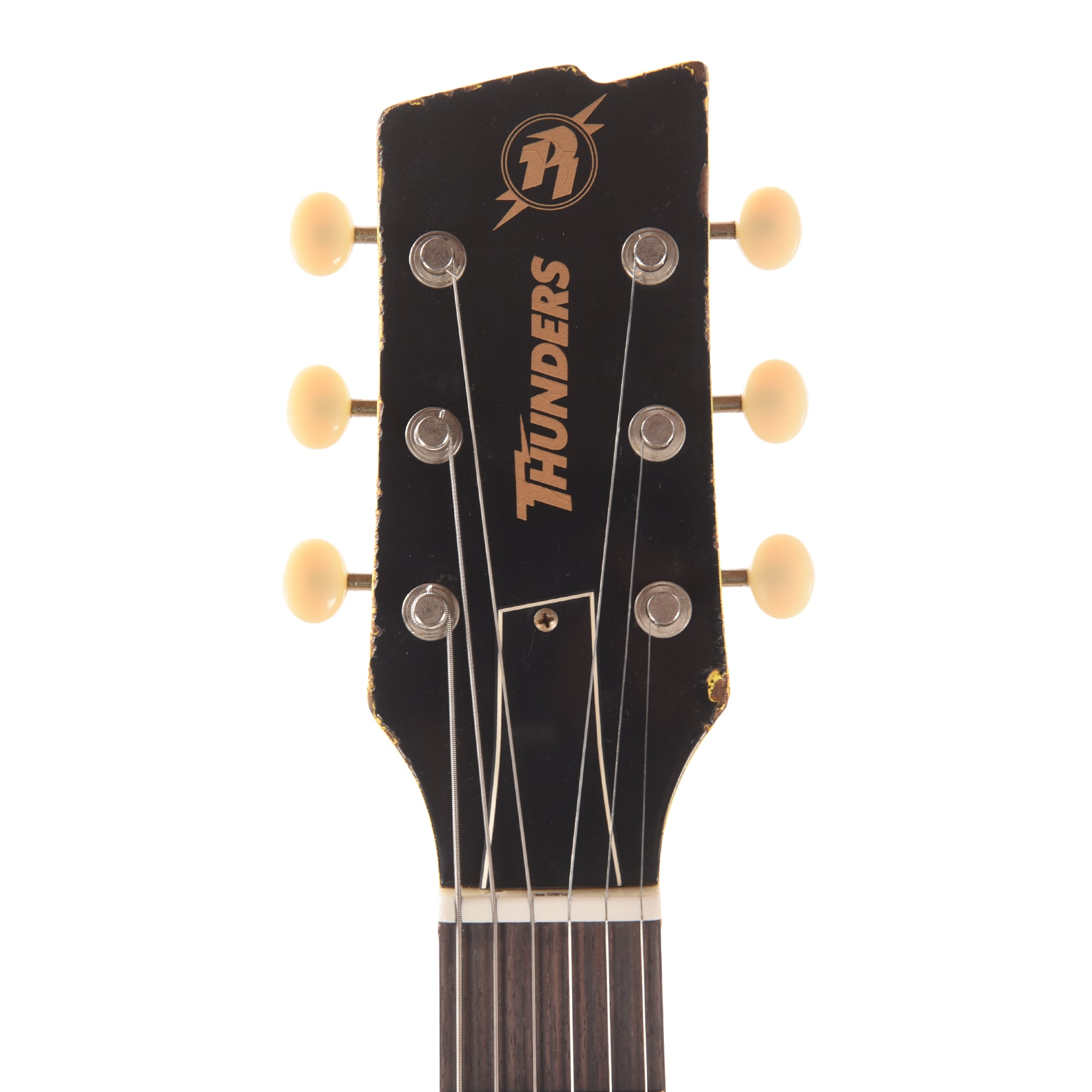 Rock 'N Roll Relics Thunders I Aged Graffiti Yellow w/Dogear Black P90 Electric Guitars / Solid Body