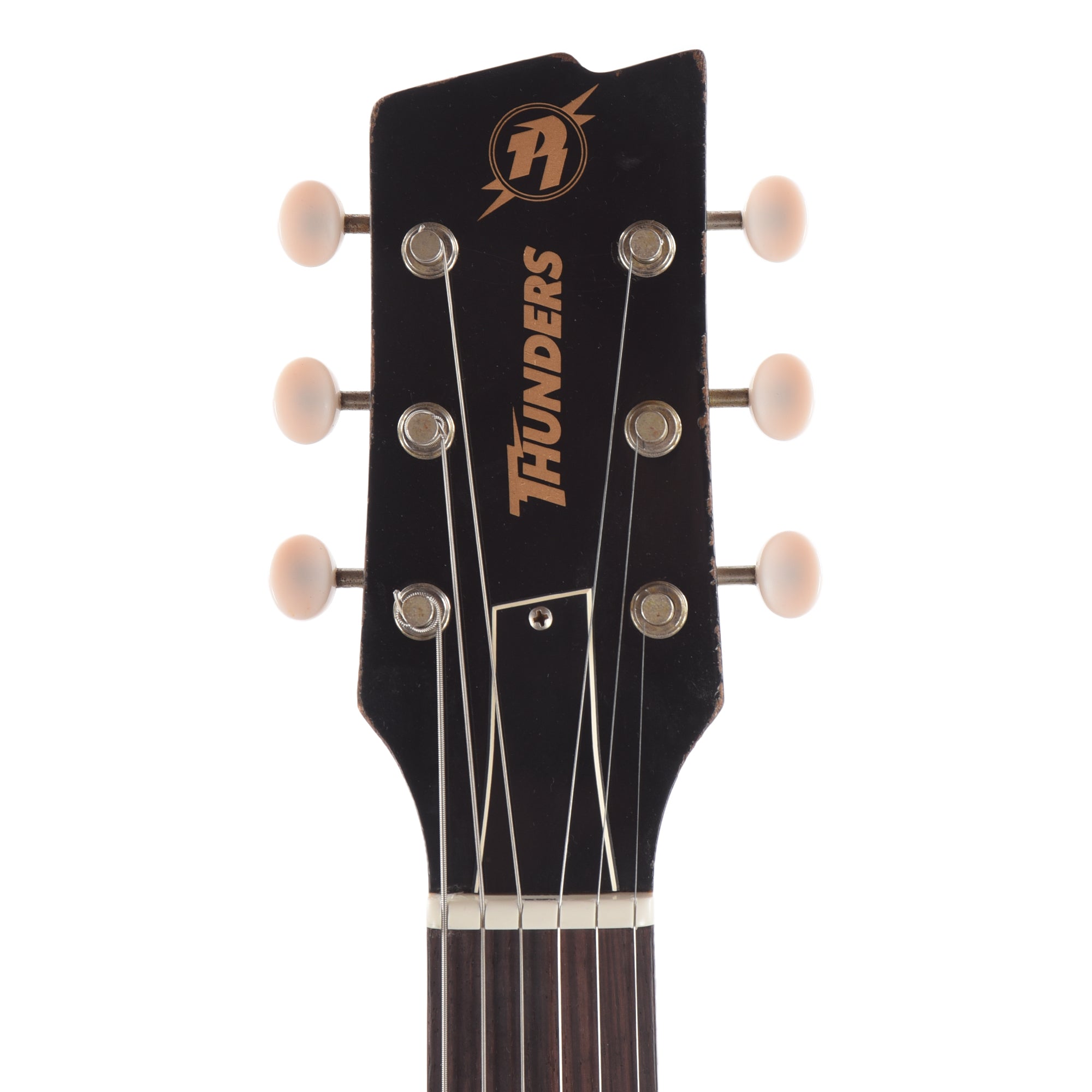 Rock 'N Roll Relics Thunders I Aged Jet Black w/Dogear Black P90 Electric Guitars / Solid Body