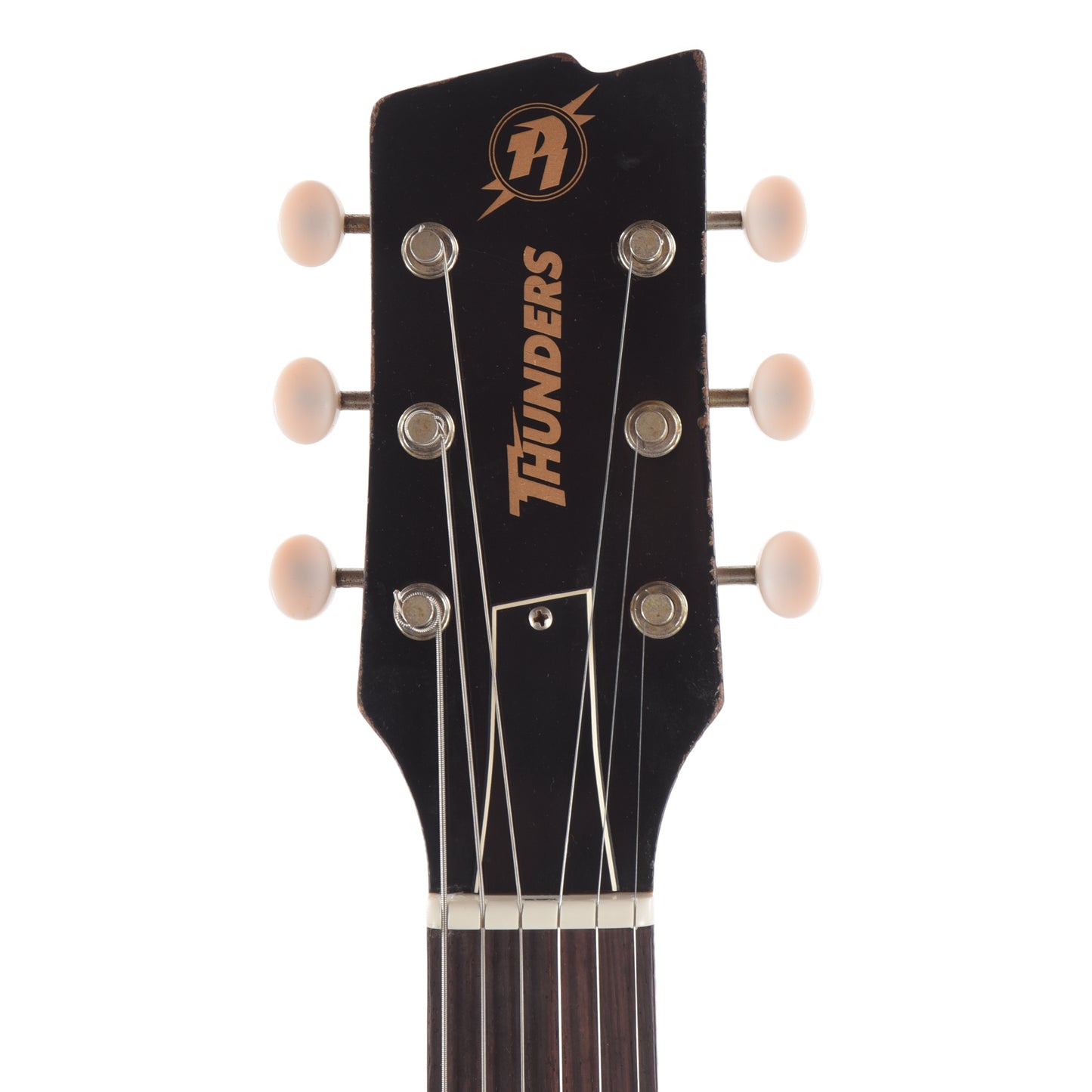 Rock 'N Roll Relics Thunders I Aged Jet Black w/Dogear Black P90 Electric Guitars / Solid Body