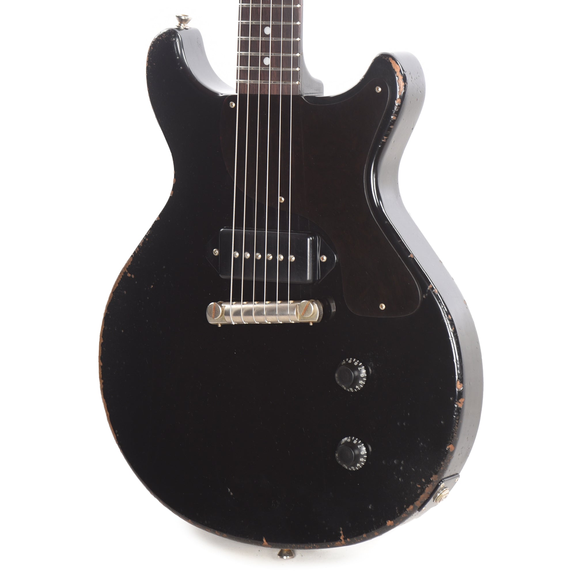 Rock 'N Roll Relics Thunders I Aged Jet Black w/Dogear Black P90 Electric Guitars / Solid Body