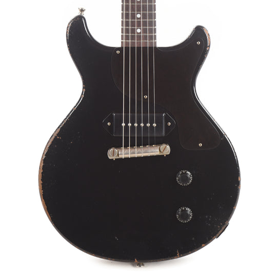 Rock 'N Roll Relics Thunders I Aged Jet Black w/Dogear Black P90 Electric Guitars / Solid Body