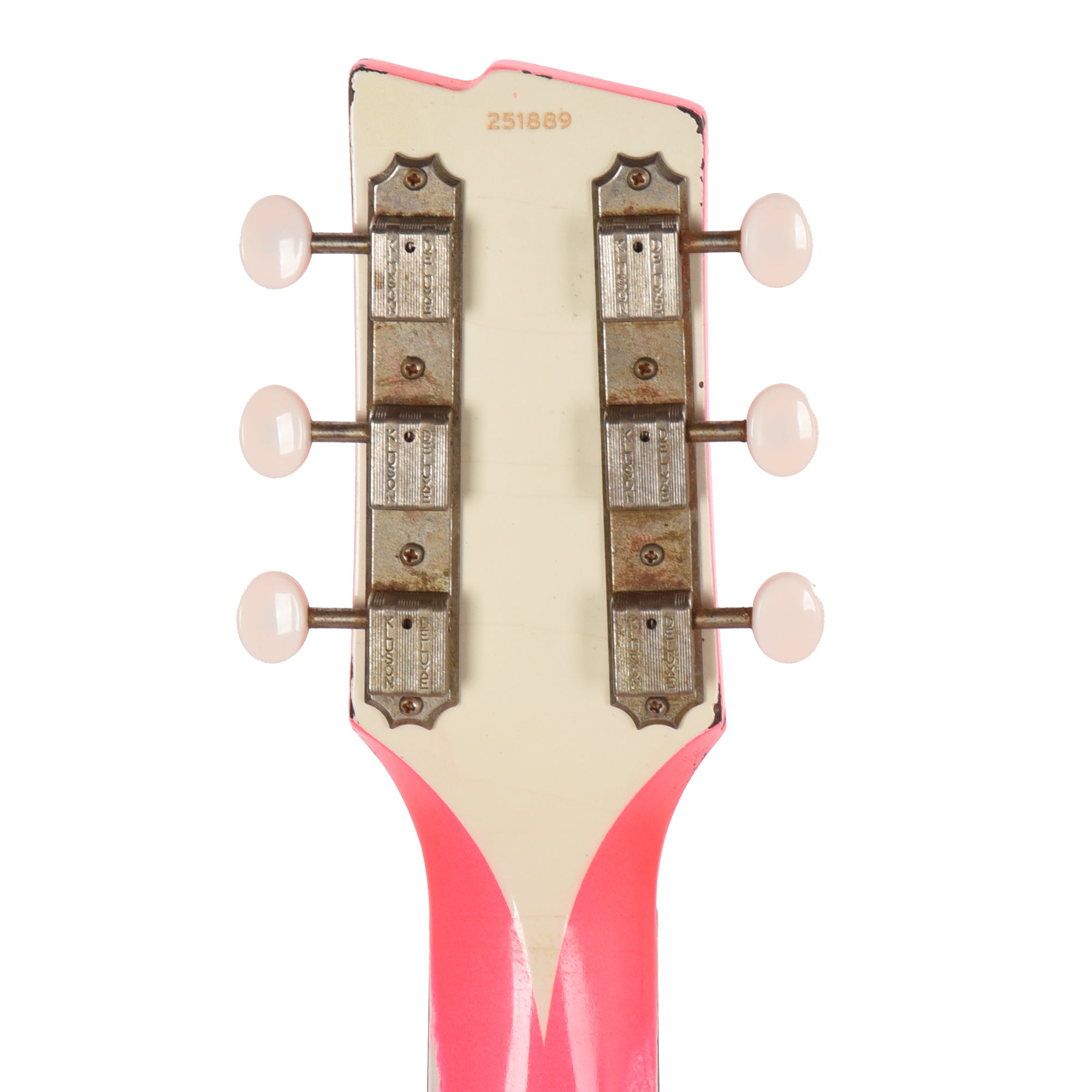 Rock 'N Roll Relics Thunders I Aged Neon Pink w/Dogear Black P90 Electric Guitars / Solid Body