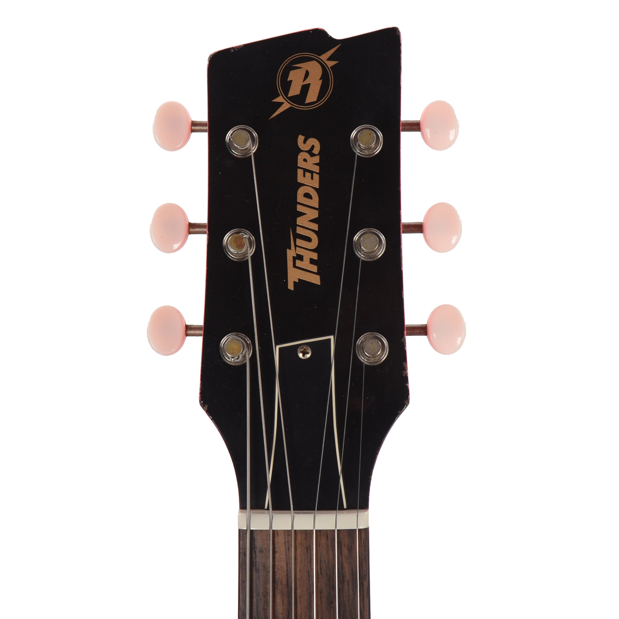 Rock 'N Roll Relics Thunders I Aged Neon Pink w/Dogear Black P90 Electric Guitars / Solid Body