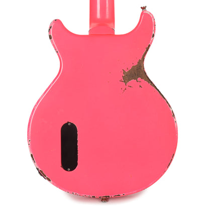Rock 'N Roll Relics Thunders I Aged Neon Pink w/Dogear Black P90 Electric Guitars / Solid Body