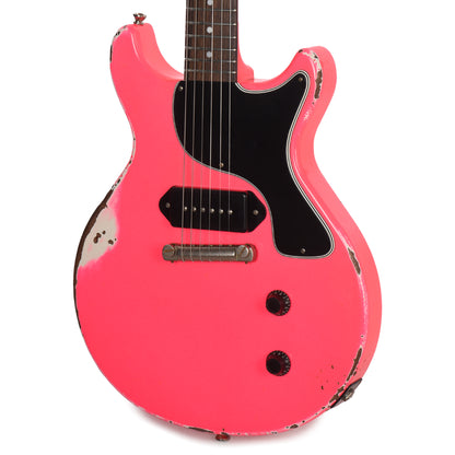 Rock 'N Roll Relics Thunders I Aged Neon Pink w/Dogear Black P90 Electric Guitars / Solid Body