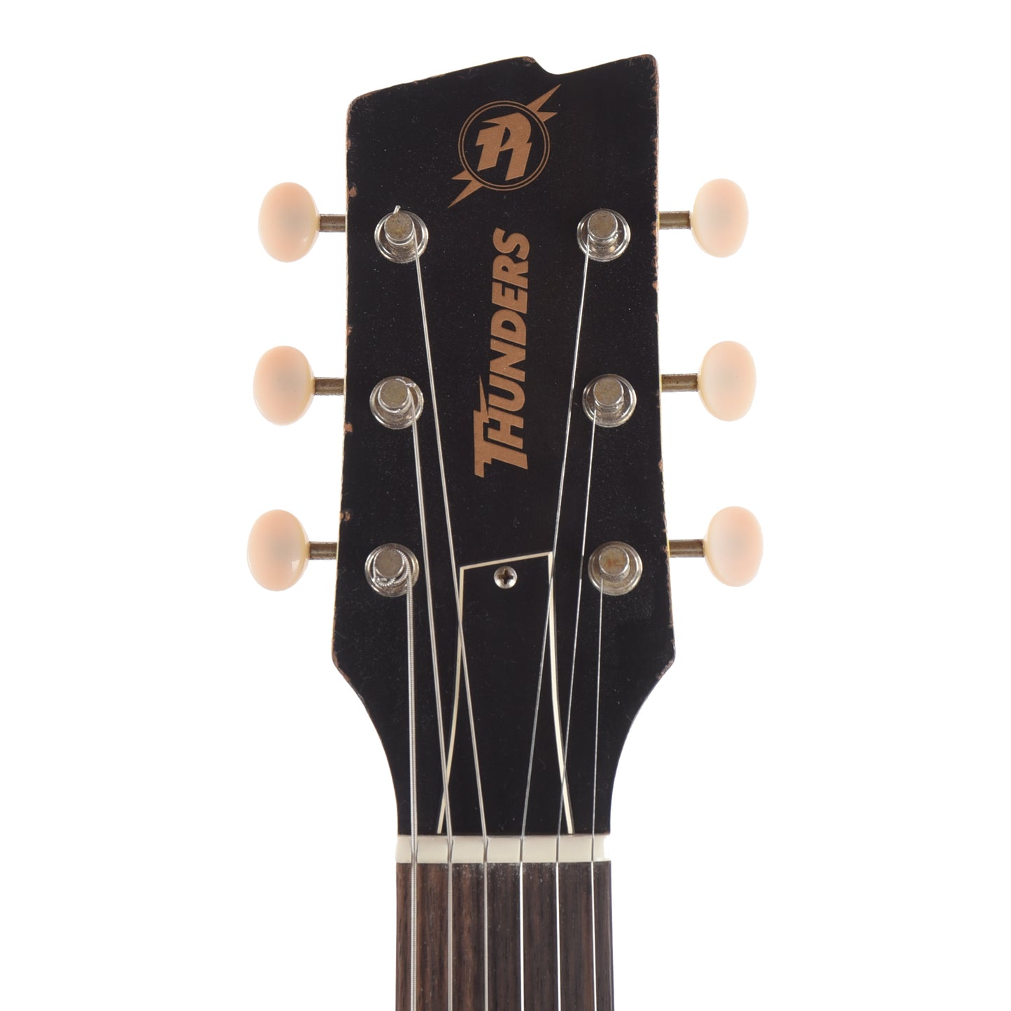 Rock 'N Roll Relics Thunders I Aged TV Yellow w/Dogear Black P90 Electric Guitars / Solid Body