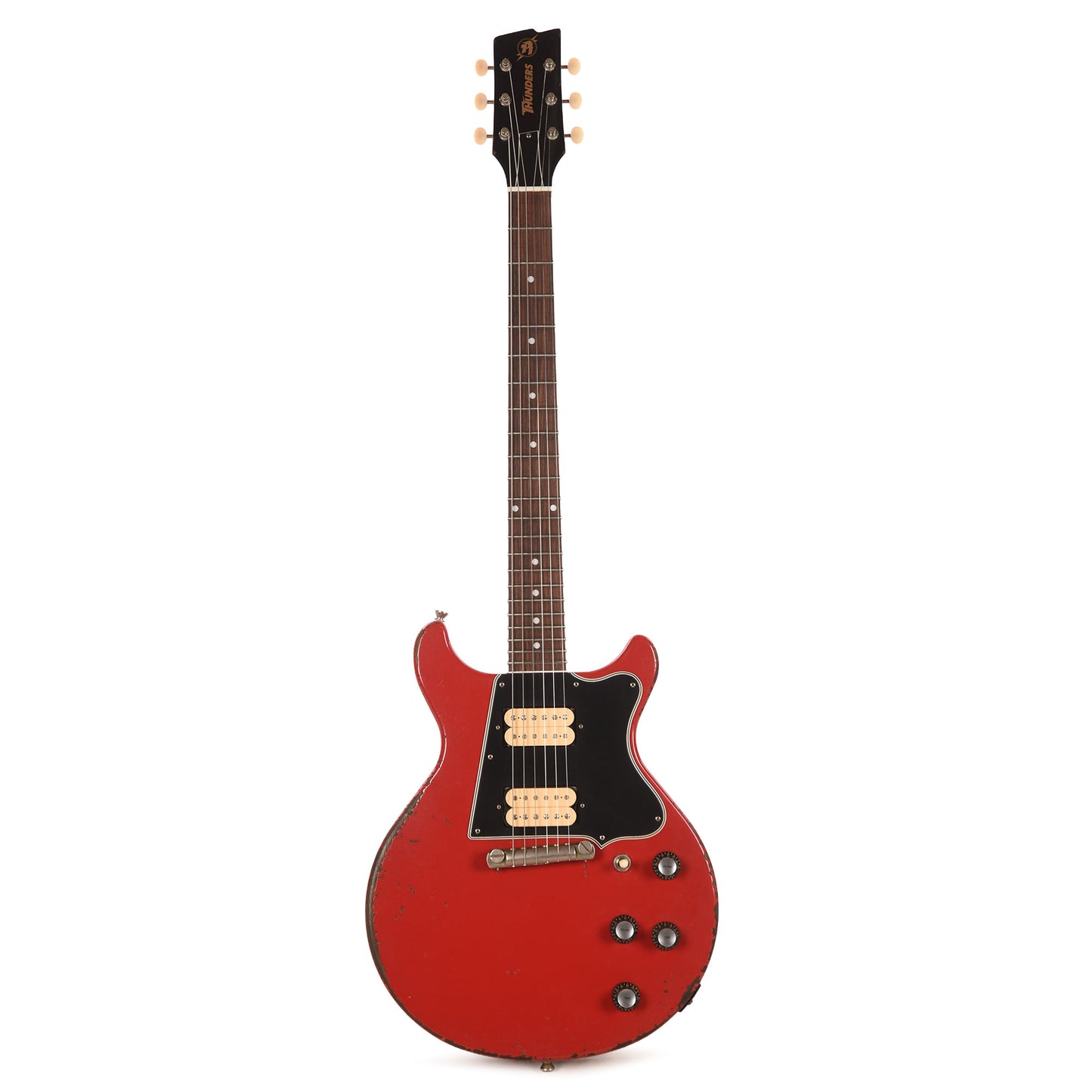 Rock 'N Roll Relics Thunders II Aged Red w/Double Cream Dimarzios Electric Guitars / Solid Body