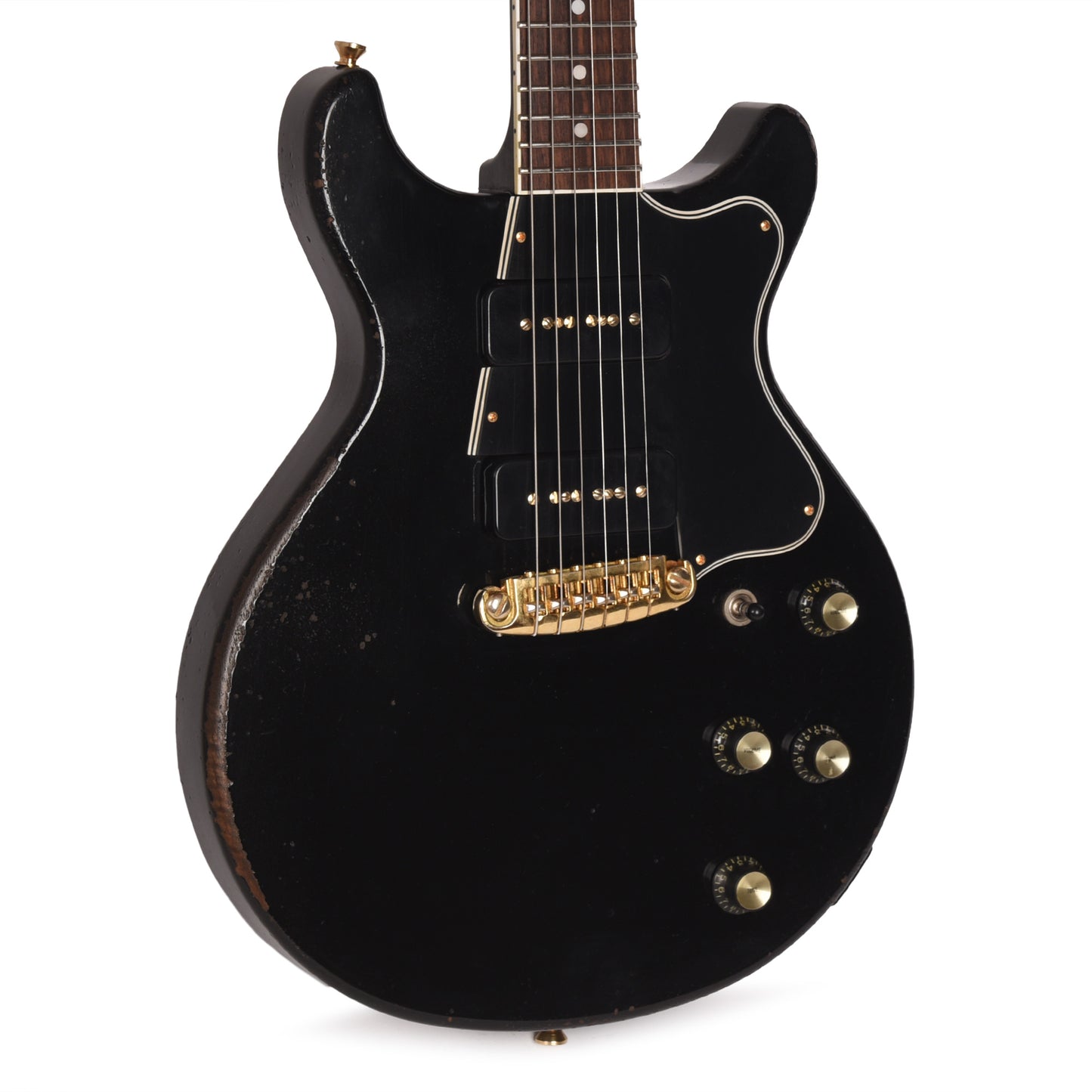 Rock N Roll Relics Thunders II Black Medium Aged w/Soap Bar P90 Electric Guitars / Solid Body
