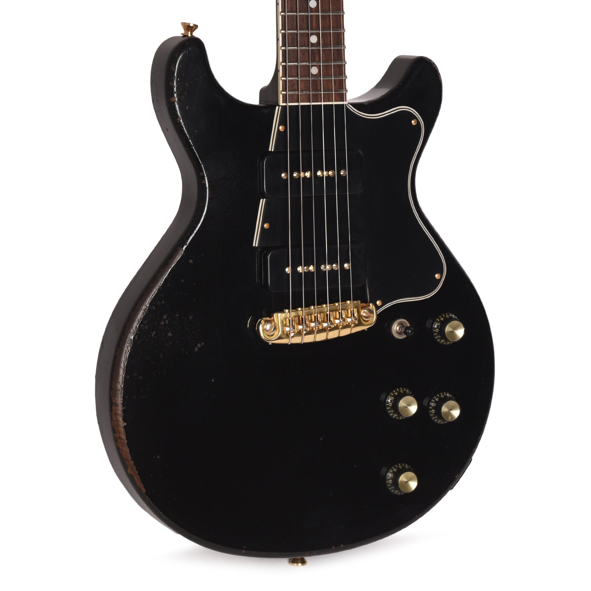 Rock N Roll Relics Thunders II Black Medium Aged w/Soap Bar P90 Electric Guitars / Solid Body