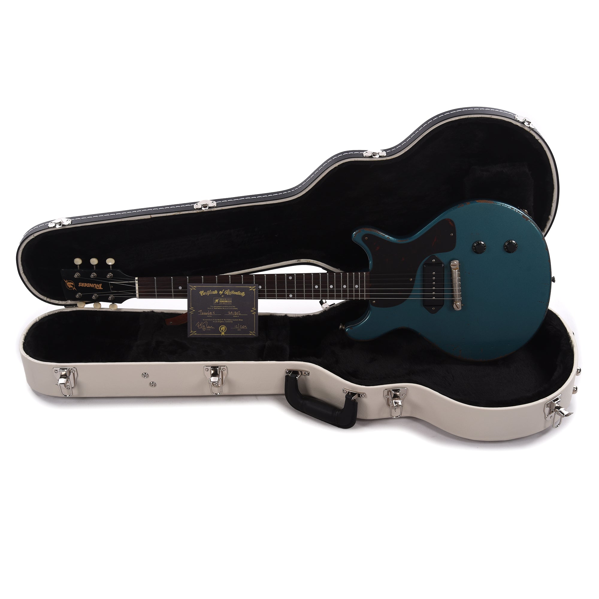 Rock n Roll Relics Thunders Ocean Turquoise w/P90 Electric Guitars / Solid Body