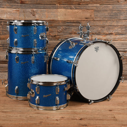 Rogers 1960's Fusion Outfit 14/13/12/20 4 pc. Drum Kit Blue Sparkle Drums and Percussion / Acoustic Drums / Full Acoustic Kits