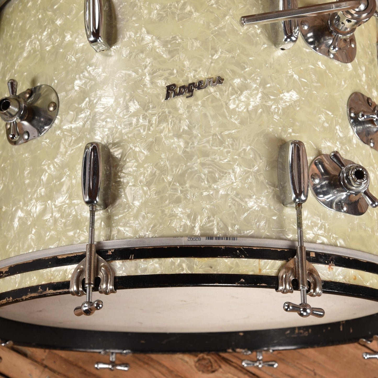 Rogers 1960's Holiday 12/16/20 3pc. Drum Kit White Marine Pearl Drums and Percussion / Acoustic Drums / Full Acoustic Kits