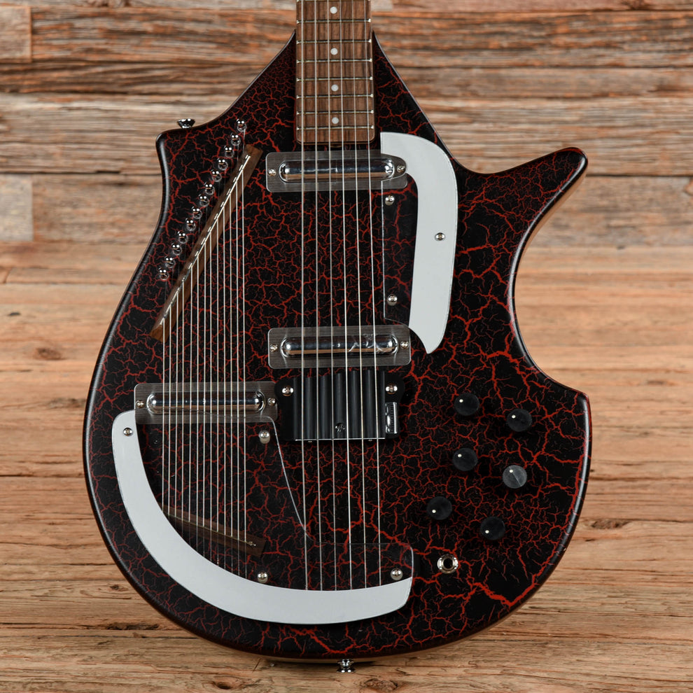 Rogue Electric Sitar Red - Dave Amato of REO Speedwagon – Chicago Music ...
