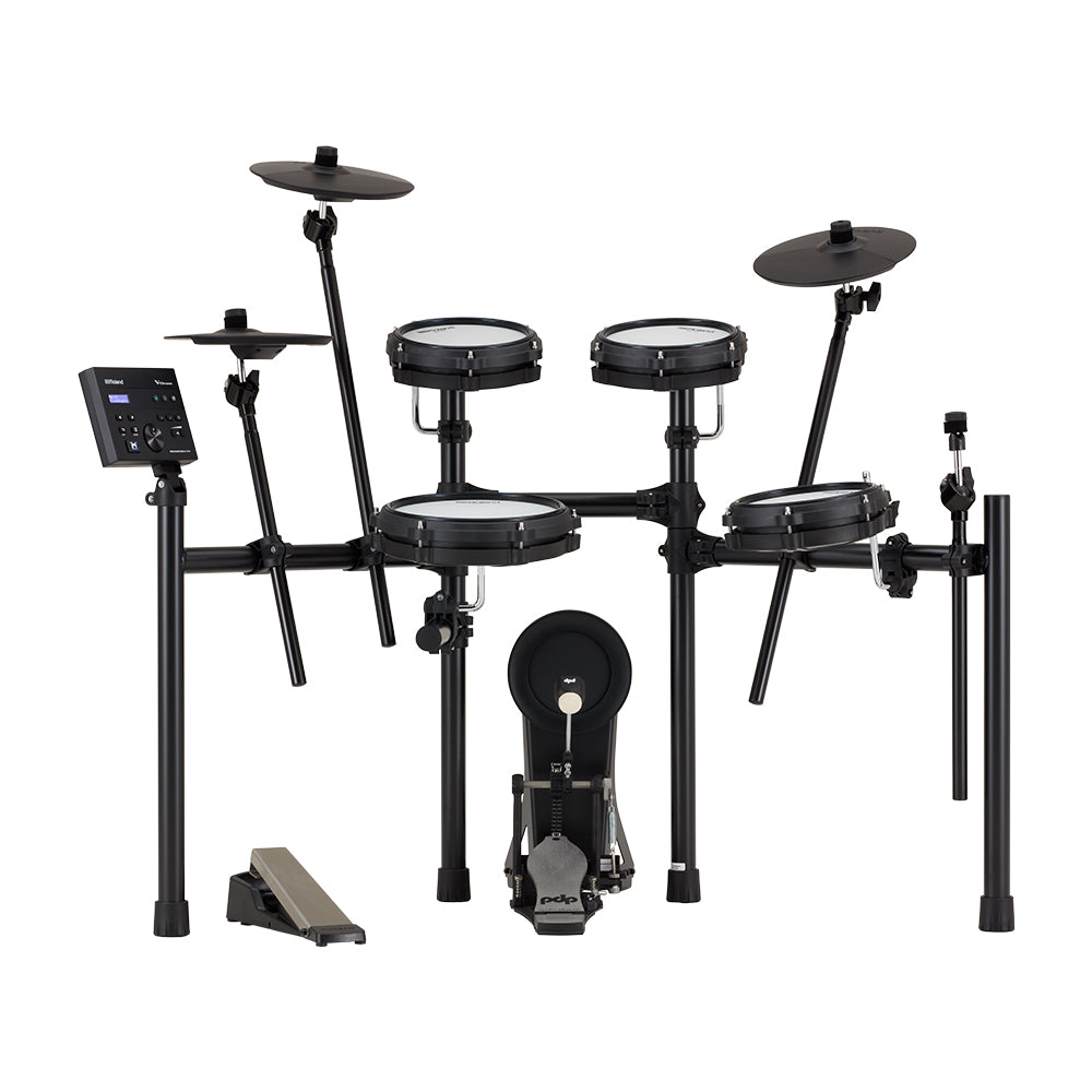 Roland TD-07KV2 V-Drums 5-Piece Electronic Drum Kit w/ Larger Pads Electronic Percussion