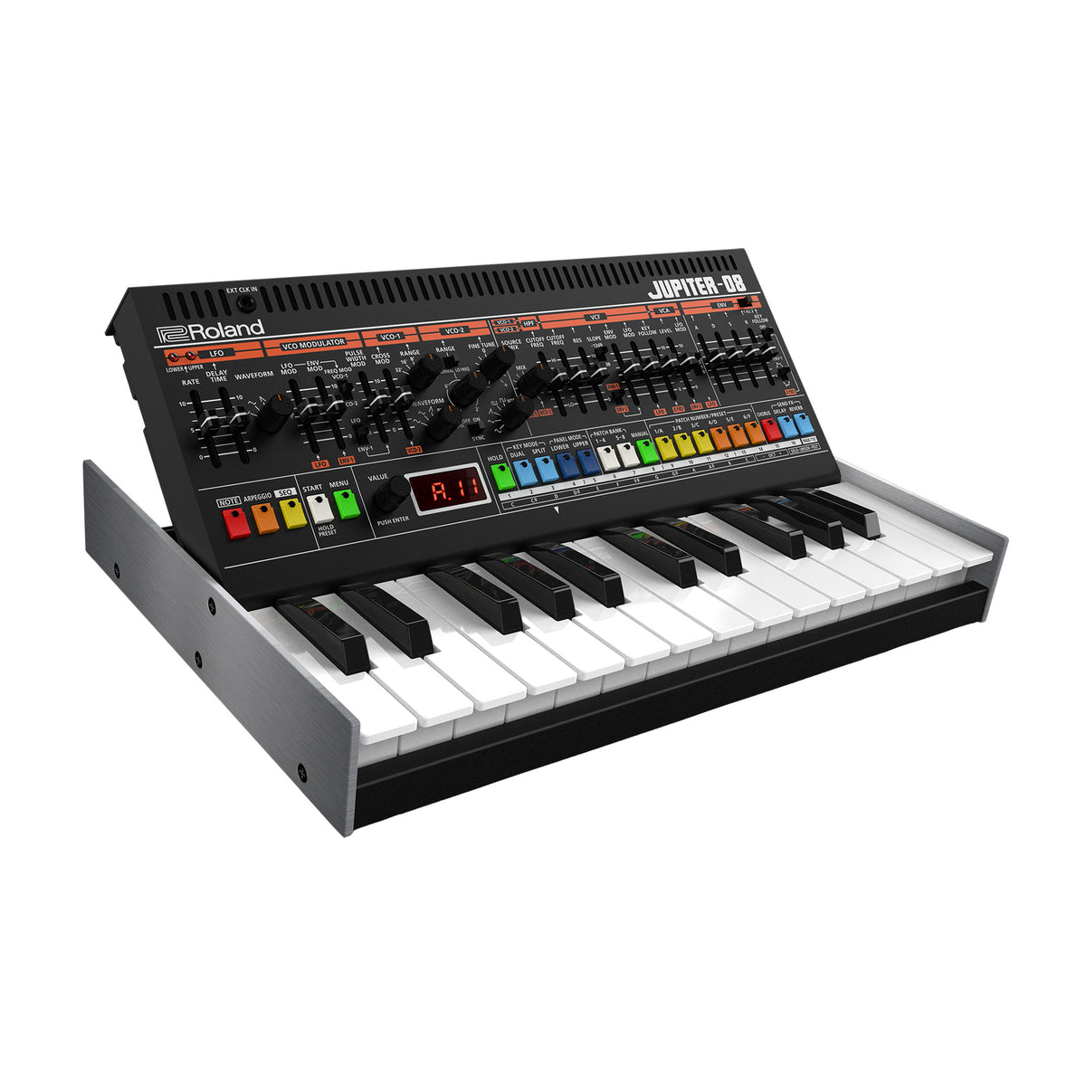 Roland Jupiter-08 8-Voice Polyphonic Synthesizer w/ K-25m Keyboard Synthesizers