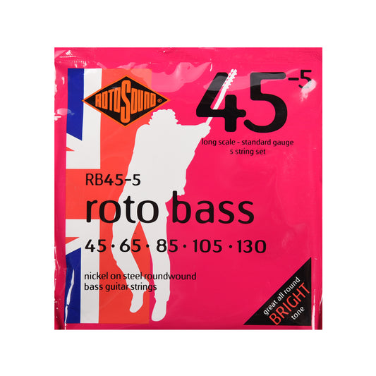 Rotosound RB45-5 Roto 5-String Bass Strings 45-130 Accessories / Strings / Bass Strings