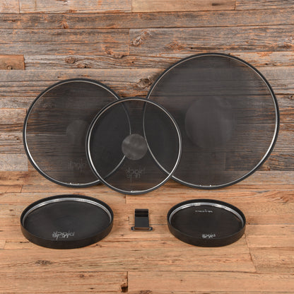 RTOM 10/12/14/16/22" Black Hole Practice Pad Set Accessories / Metronome