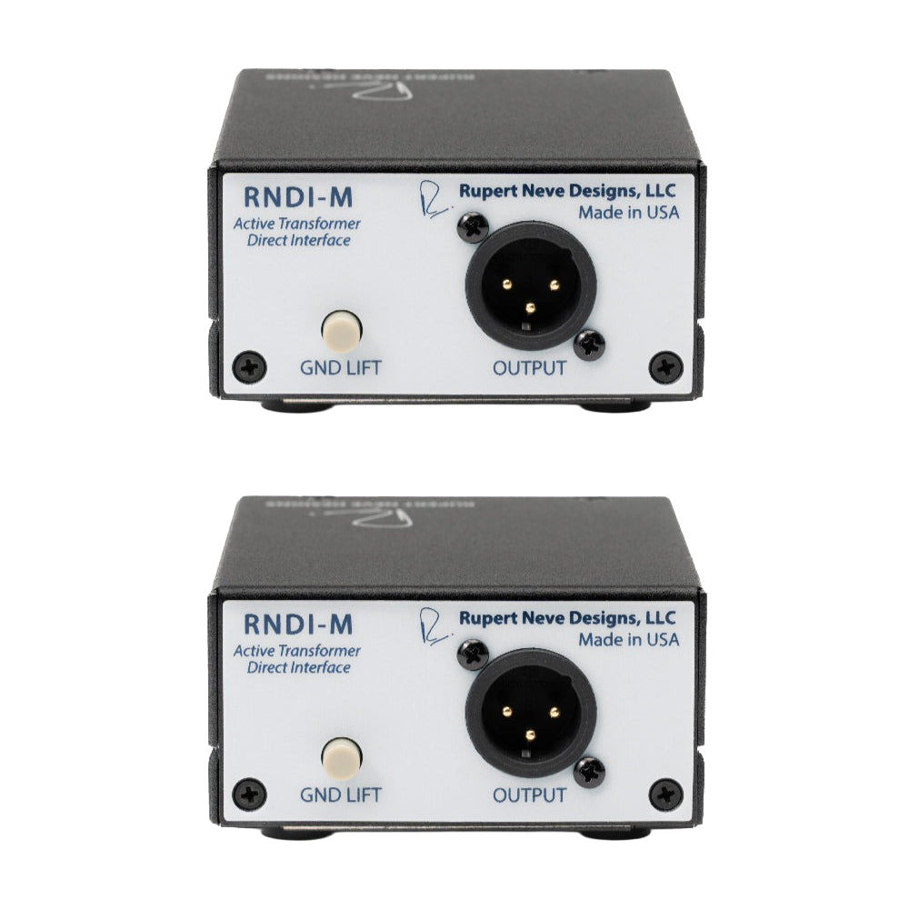 Rupert Neve Designs RNDI-M Active Transformer Direct Interface 2-Pack Bundle Pro Audio / DI Boxes
