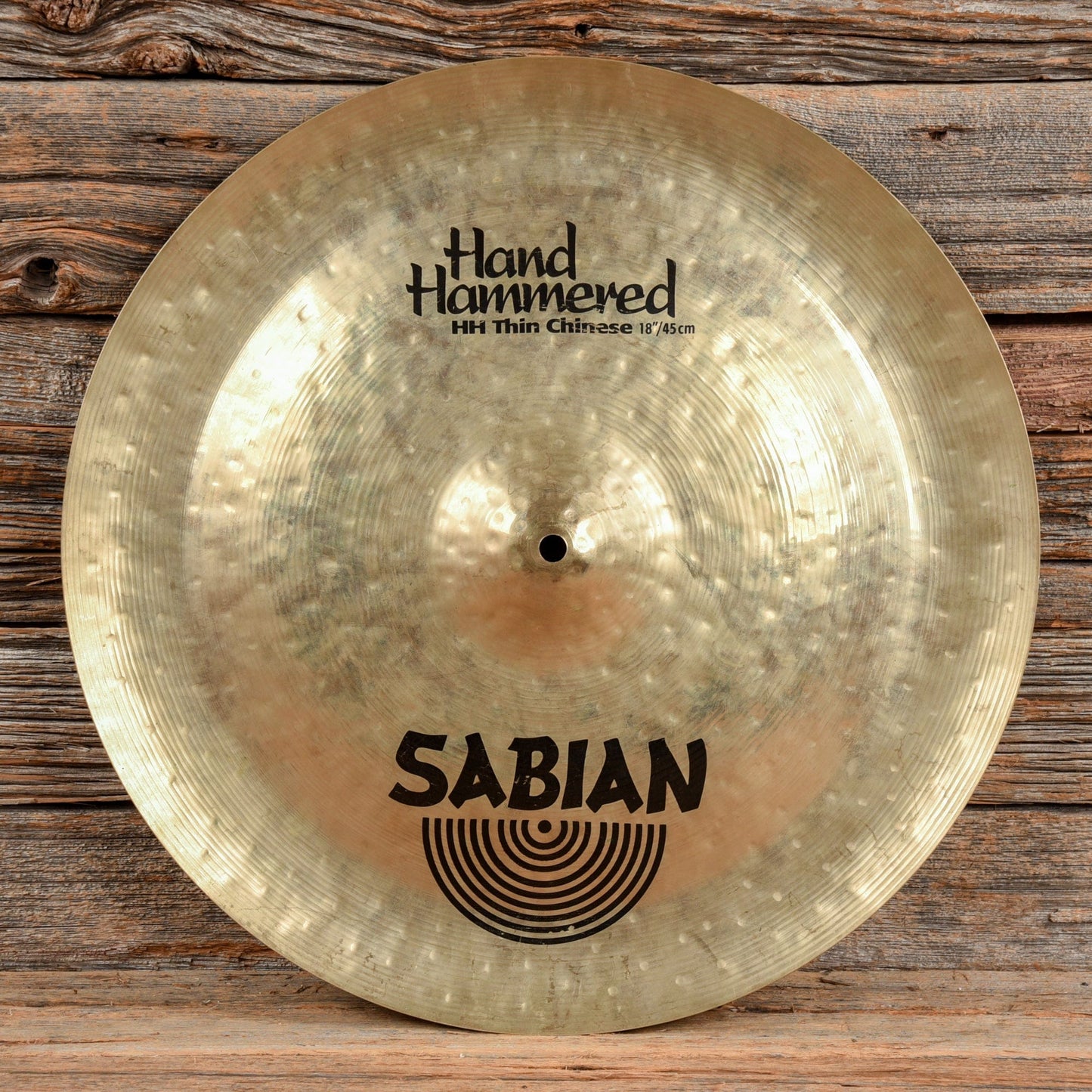 Sabian 18" Hand Hammered HH Thin Chinese Cymbal USED Drums and Percussion