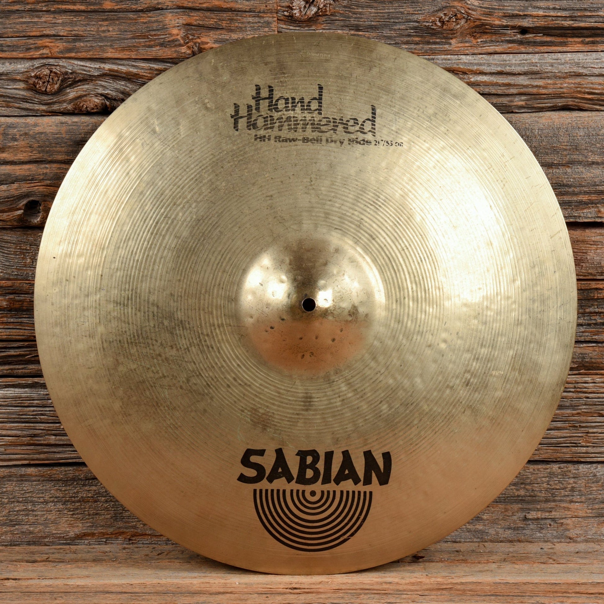 Sabian 21" Hand Hammered Raw Bell Dry Ride Cymbal USED Drums and Percussion