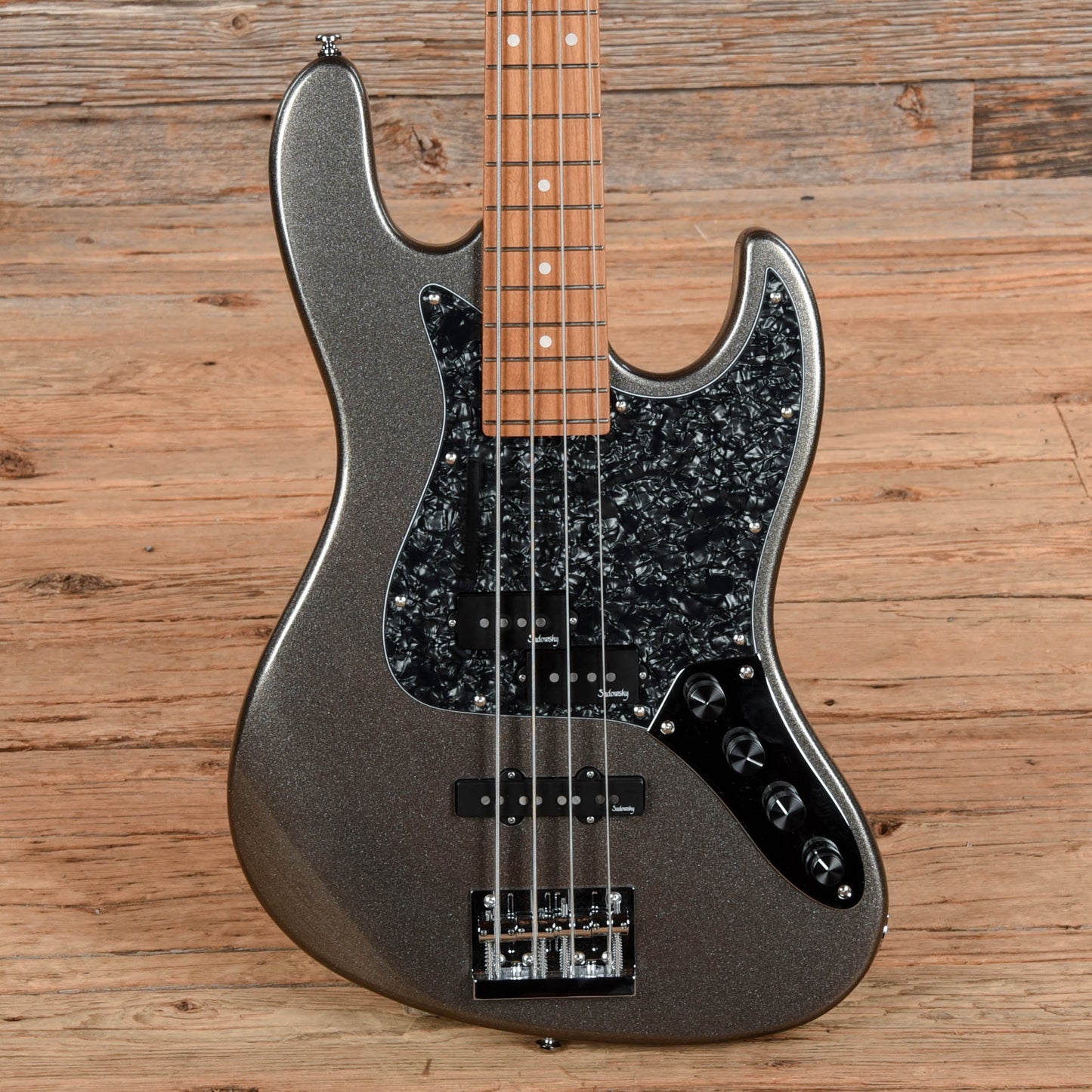 Sadowsky Metroexpress Hybrid P/J Silver Bass Guitars / 4-String