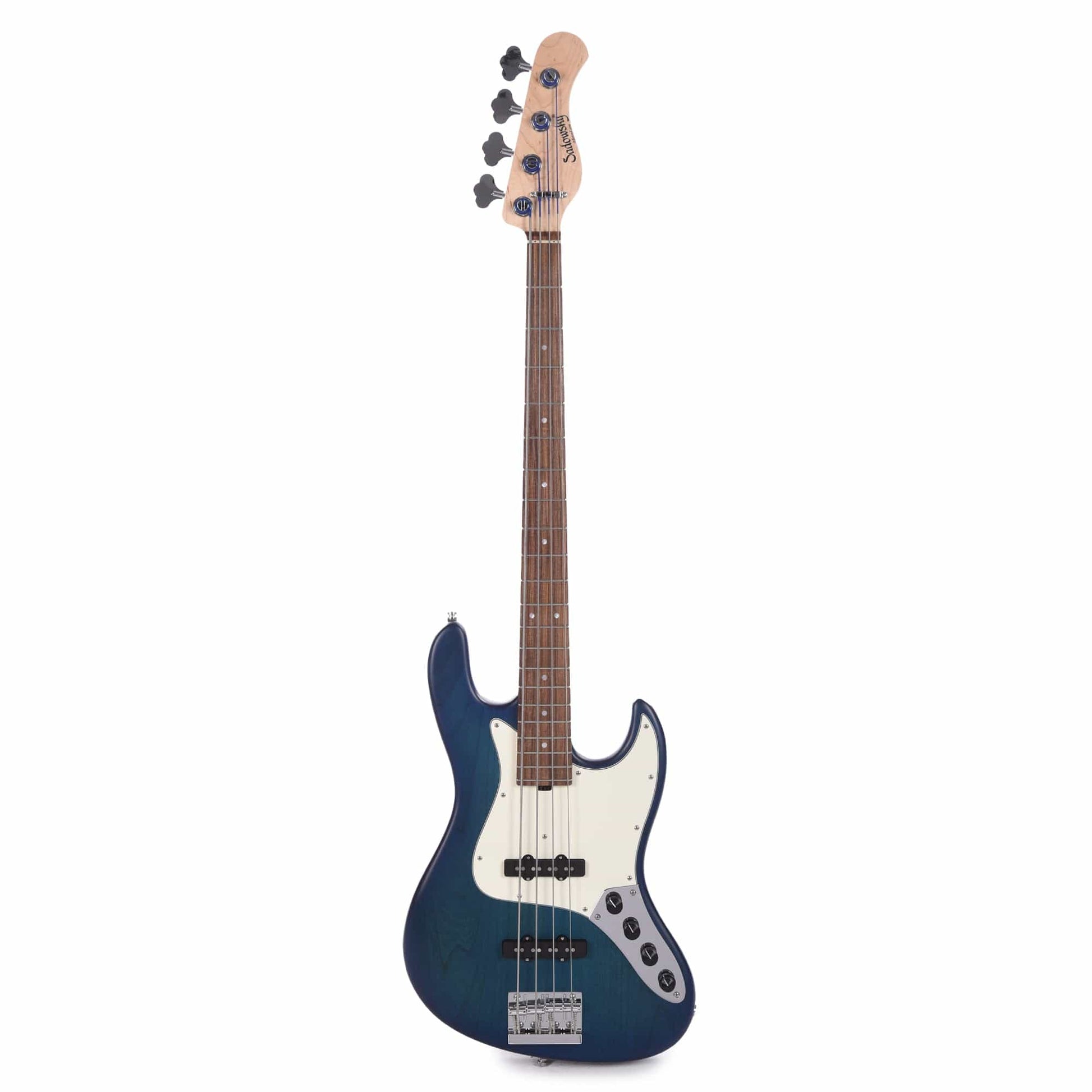 Sadowsky MetroLine 21-Fret Vintage JJ Bass 4-String Red Alder Body Bora Blueburst Transparent Satin Bass Guitars / 4-String