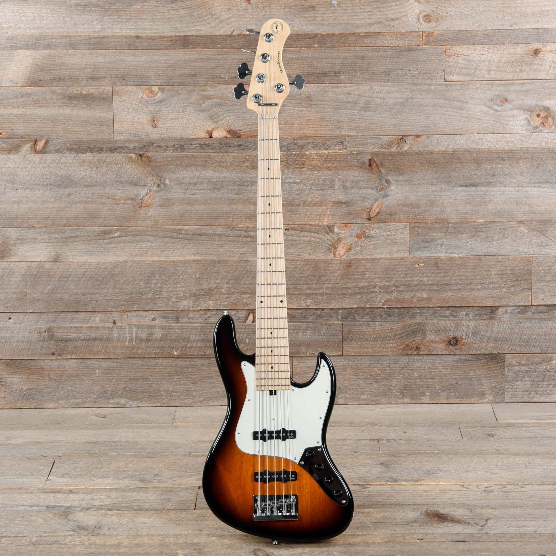 Sadowsky MetroExpress Vintage JJ 5-String Tobacco Burst High Polish w/Maple Fingerboard Bass Guitars / 5-String or More