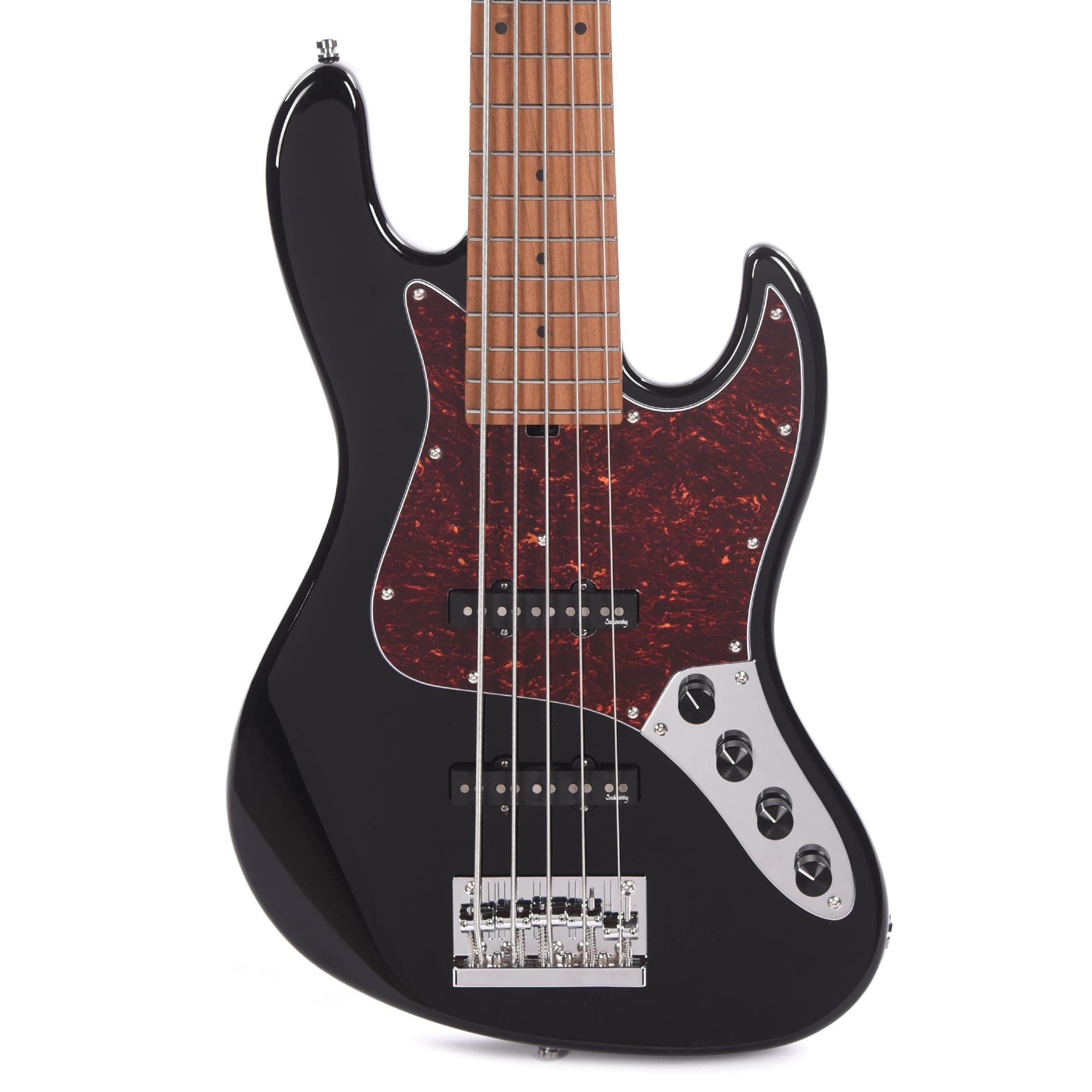 Sadowsky MetroExpress Vintage JJ Bass 5-String Black High Polish Bass Guitars / 5-String or More