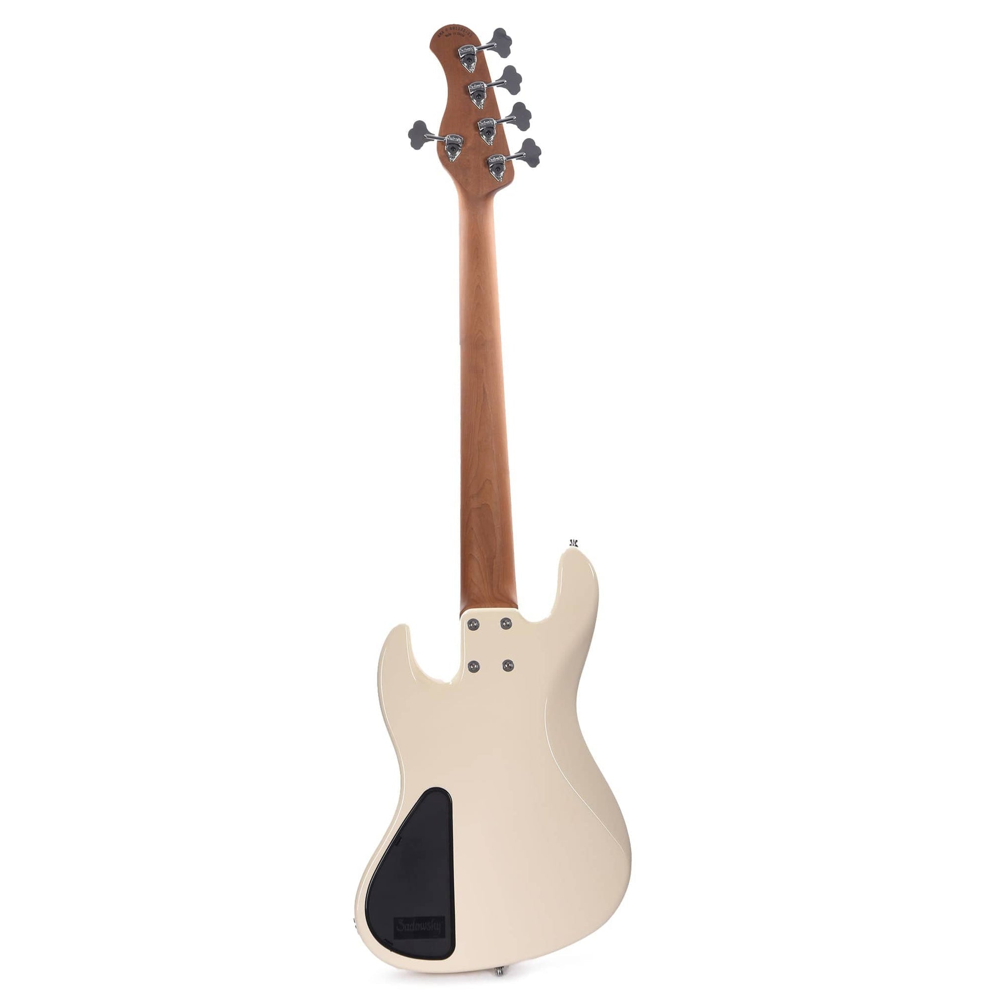 Sadowsky MetroExpress Vintage JJ Lined Fretless Bass 5-String Olympic White High Polish Bass Guitars / 5-String or More