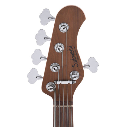 Sadowsky MetroExpress Vintage JJ Lined Fretless Bass 5-String Olympic White High Polish Bass Guitars / 5-String or More