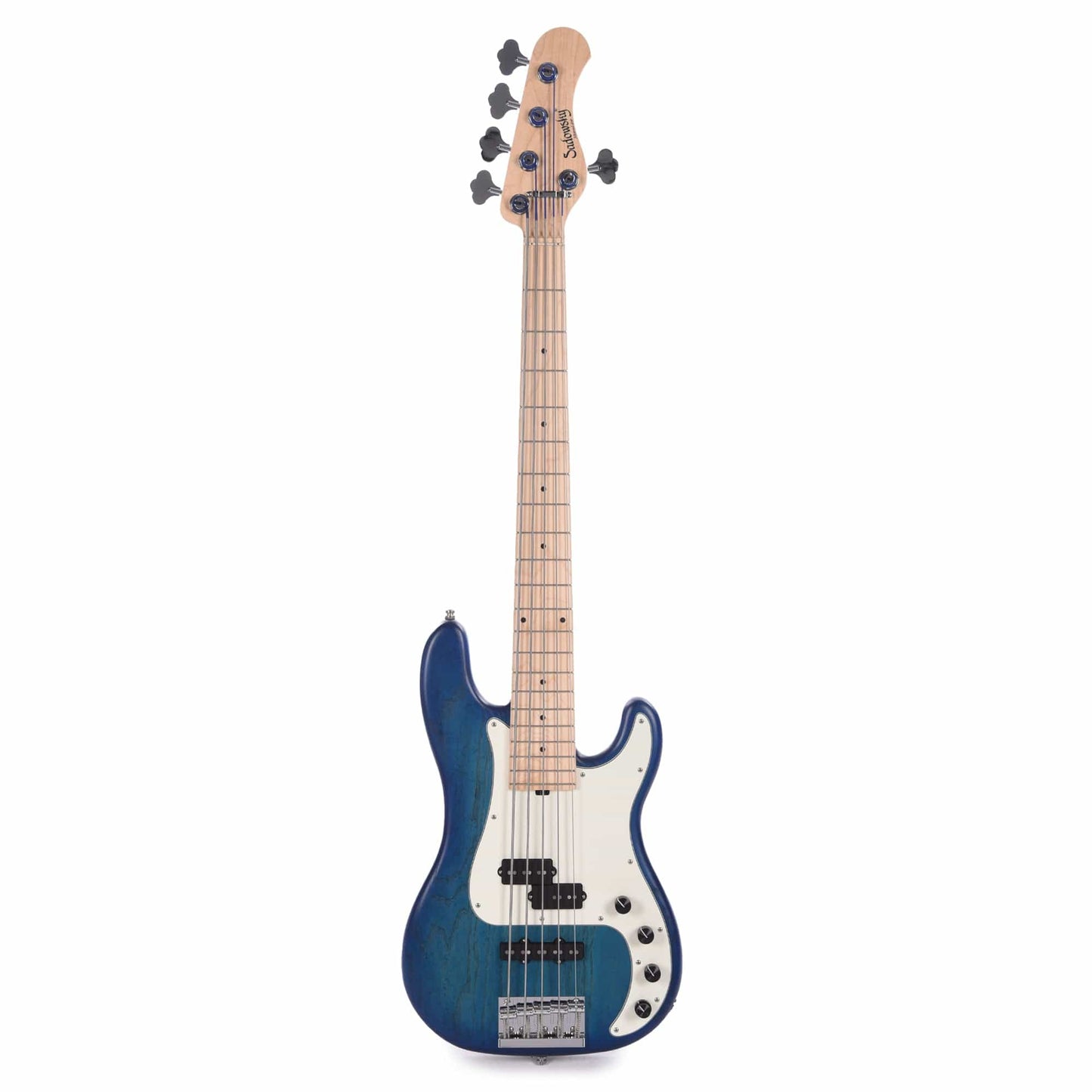 Sadowsky MetroLine 21-Fret Hybrid PJ Bass 5-String Swamp Ash Body Bora Blueburst Transparent Satin Bass Guitars / 5-String or More