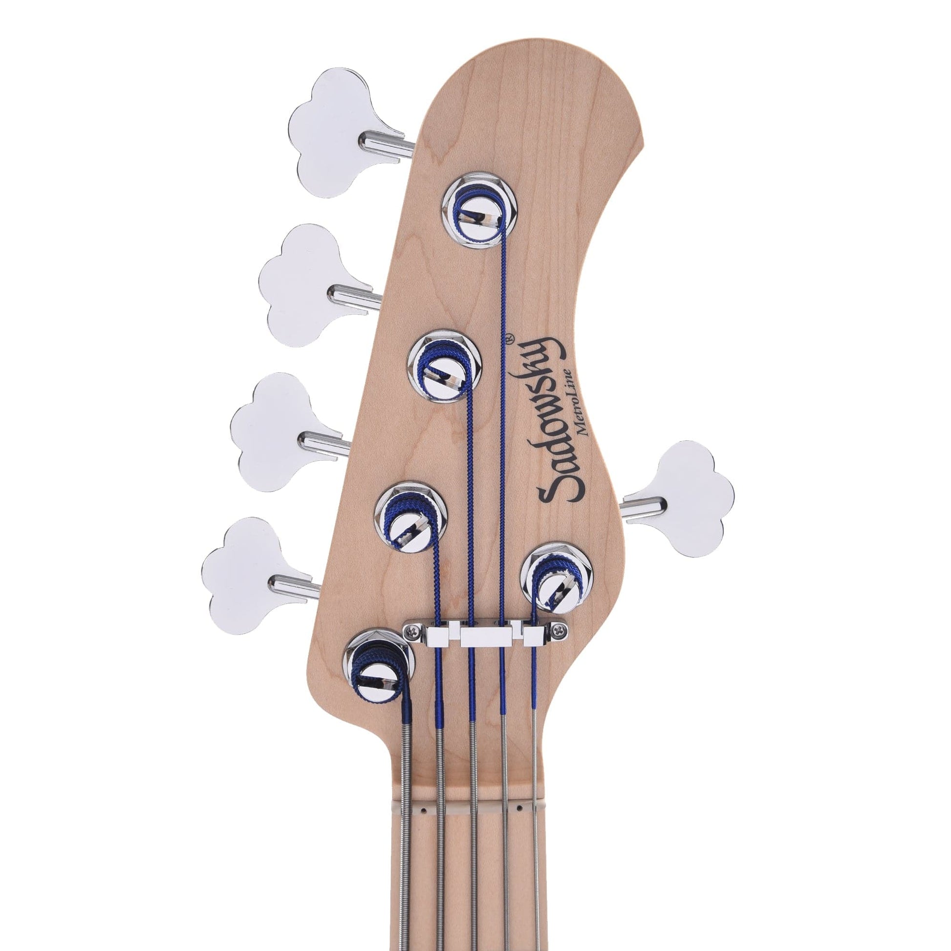 Sadowsky MetroLine 21-Fret Hybrid PJ Bass 5-String Swamp Ash Body Bora Blueburst Transparent Satin Bass Guitars / 5-String or More