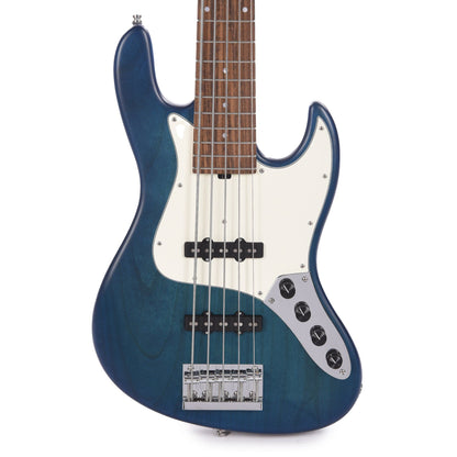 Sadowsky MetroLine 21-Fret Vintage JJ Bass 5-String Red Alder Body Bora Blueburst Transparent Satin Bass Guitars / 5-String or More