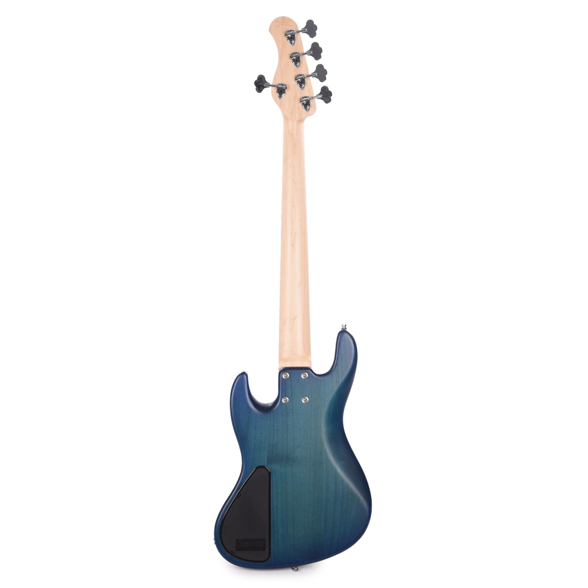 Sadowsky MetroLine 21-Fret Vintage JJ Bass 5-String Red Alder Body Bora Blueburst Transparent Satin Bass Guitars / 5-String or More