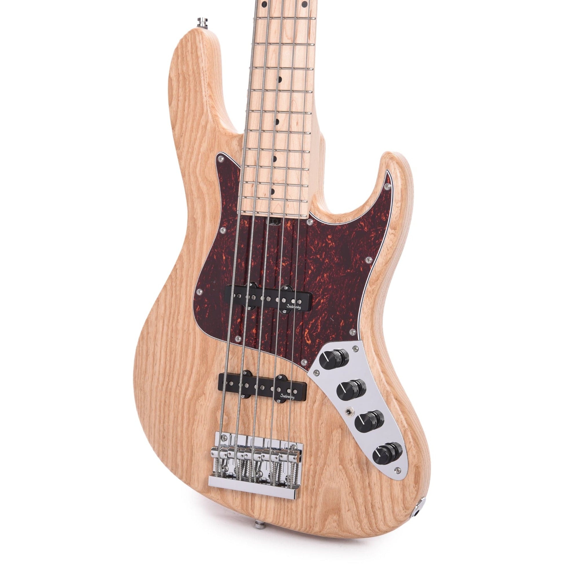 Sadowsky MetroLine 22-Fret Will Lee Bass Swamp Ash Body 5-String Natural Transparent Satin Bass Guitars / 5-String or More