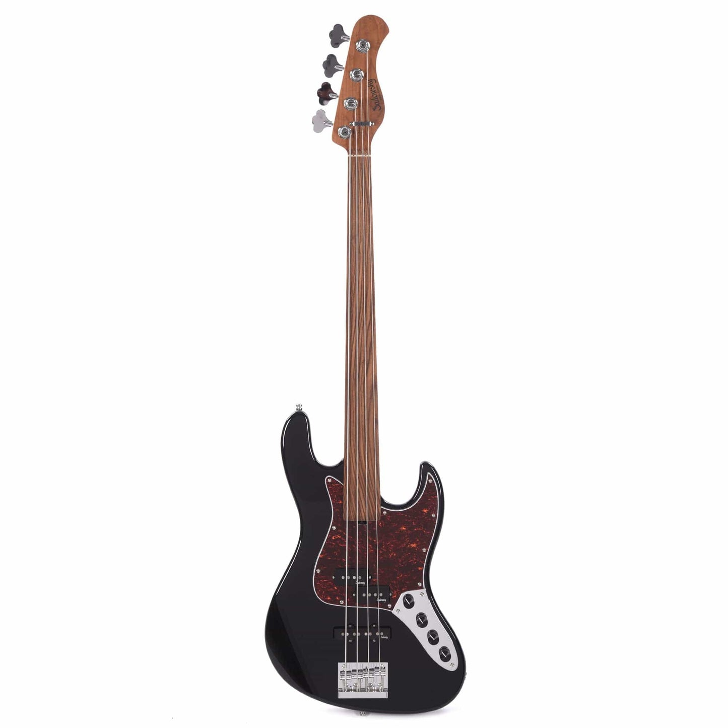 Sadowsky MetroExpress Hybrid PJ Fretless Bass Black High Polish Bass Guitars / Fretless
