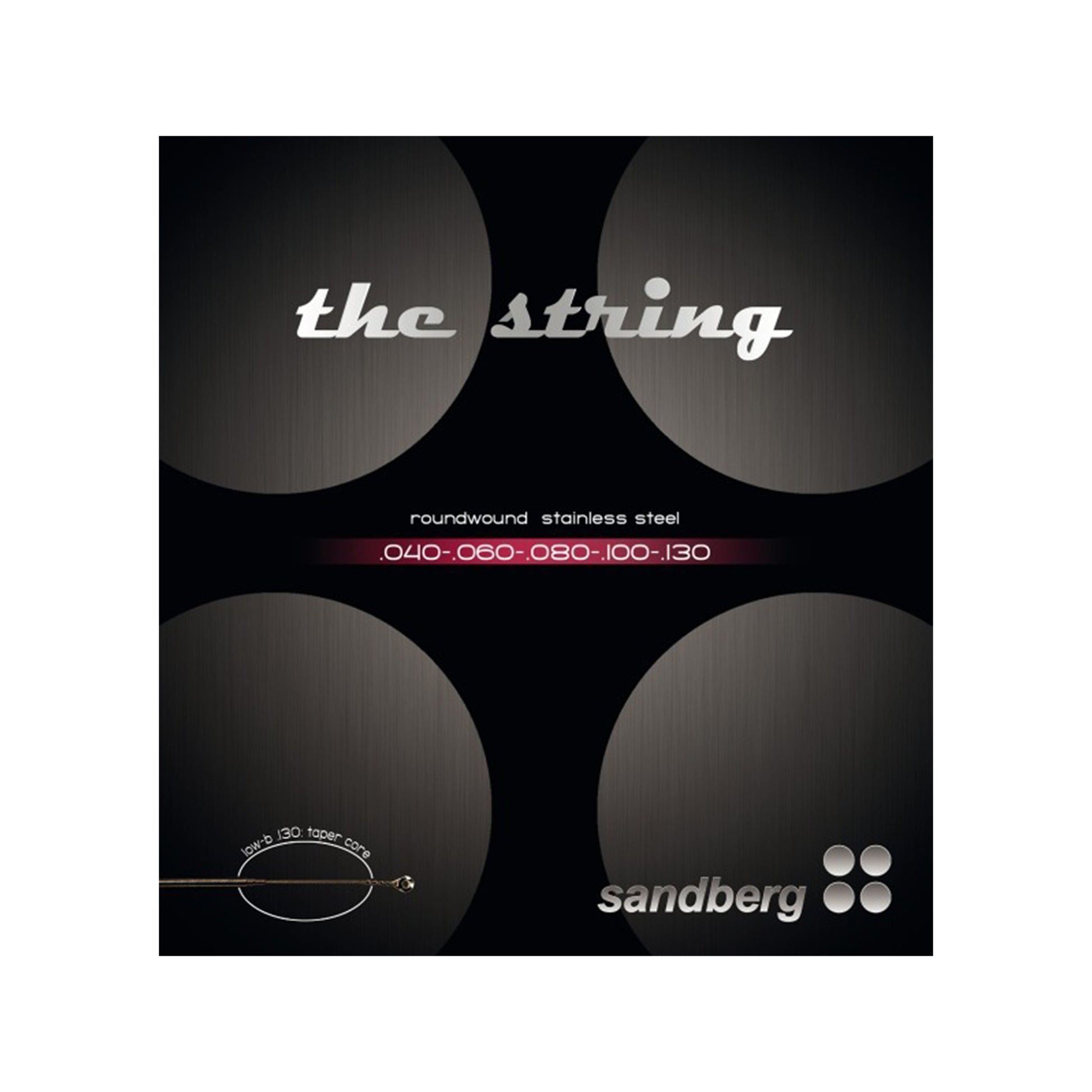 Sandberg Bass Strings 5-String Roundwound Stainless Steel 40-130 Accessories / Strings / Bass Strings