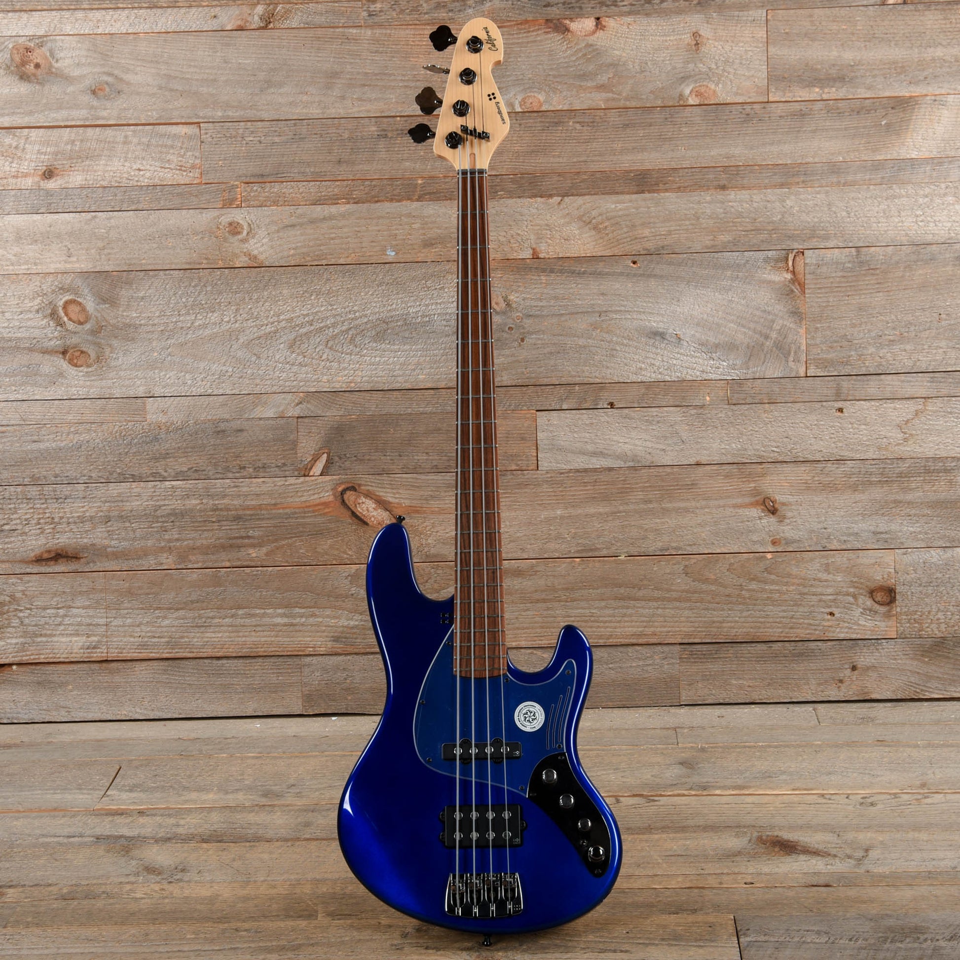 Sandberg California Grand Dark 4-String San Remo Blue w/Darkglass 3-Band EQ Bass Guitars / 4-String