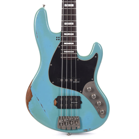 Sandberg California TM Hardcore Aged Roquefort Blue w/Matching Headstock Bass Guitars / 4-String