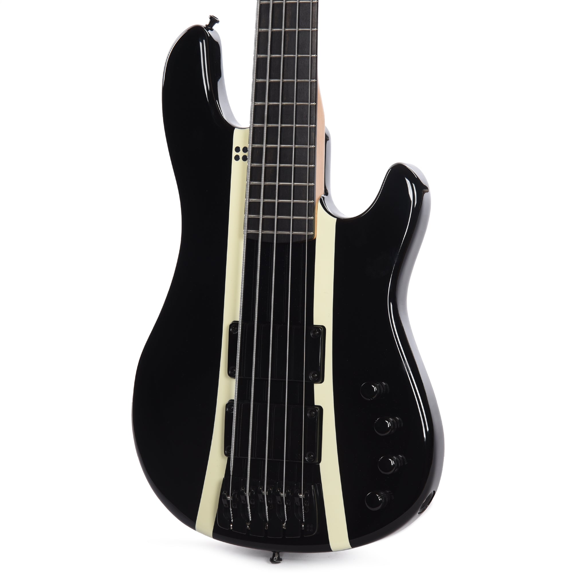 Sandberg California VM5 5-String Highgloss Black w/Creme Stripes Bass Guitars / 5-String or More
