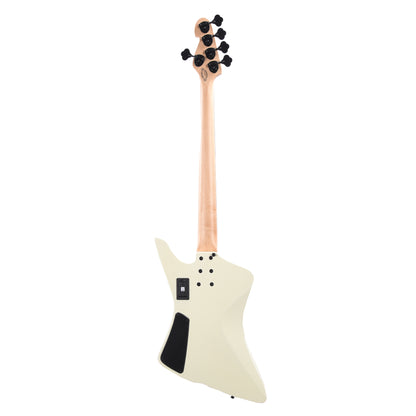 Sandberg Forty Eight 5-String Virgin White High Gloss w/Black Stripes Bass Guitars / 5-String or More