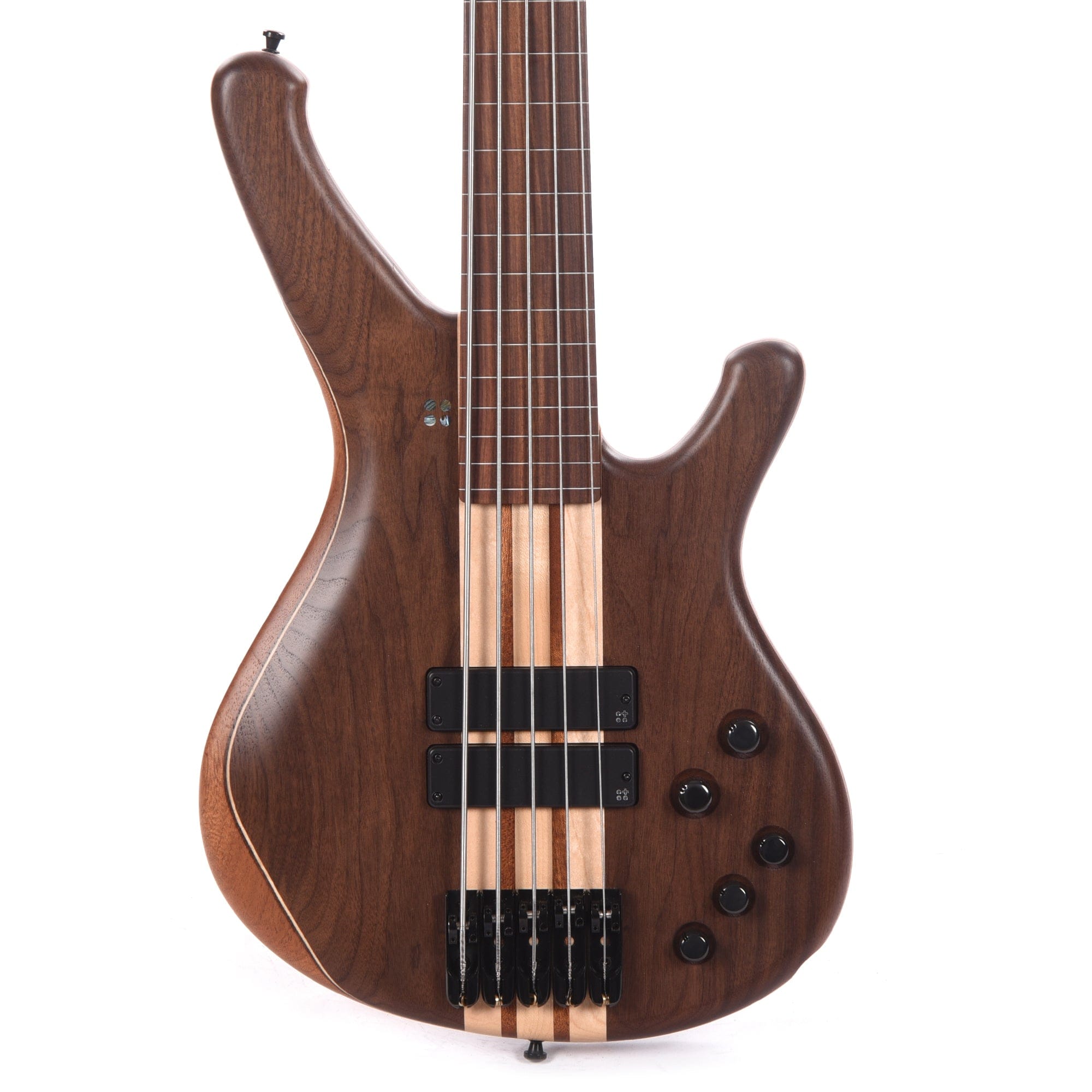 Sandberg Classic Booster Fretless 5-String Walnut Natural w/Matching Headstock Bass Guitars / Fretless